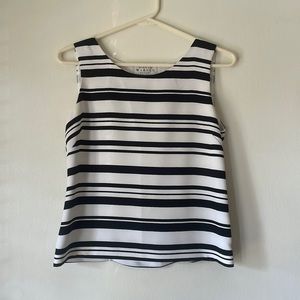 David Warren petites New York striped tank